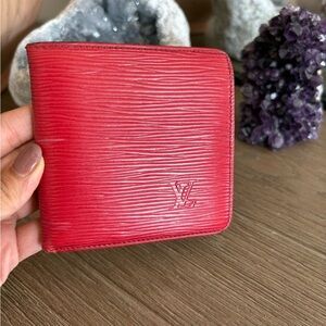 Louis Vuitton Scarlet Epi Leather Wallet